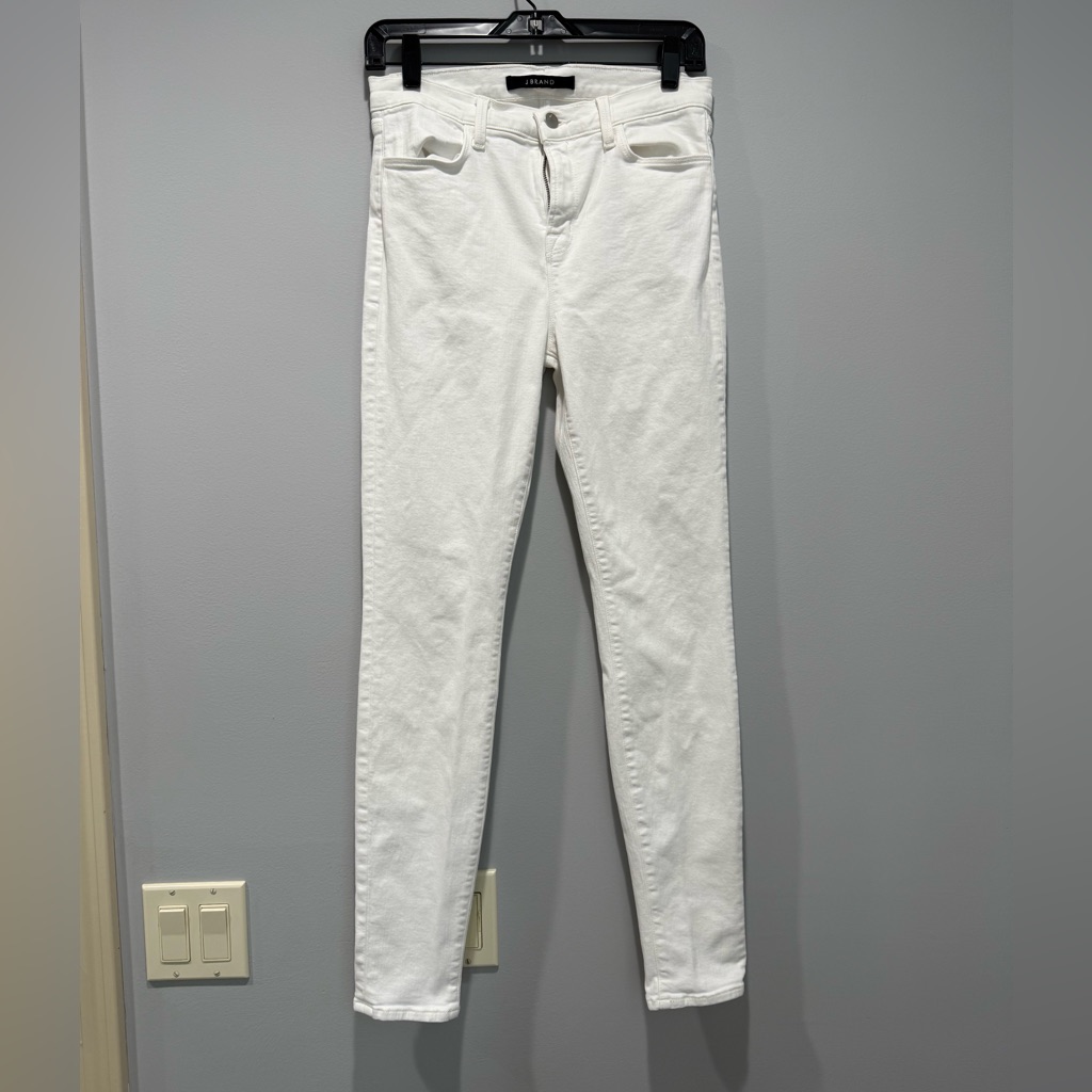 J Brand Womens White Skinny Jeans